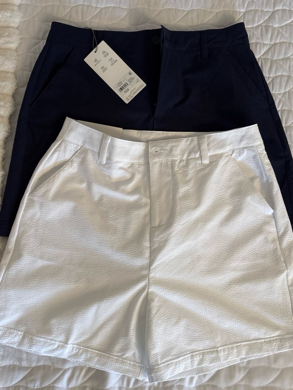 Walter Hagen Traditional Golf Shorts Lot 2 Women 4 26W 5in Navy/White UPF50+